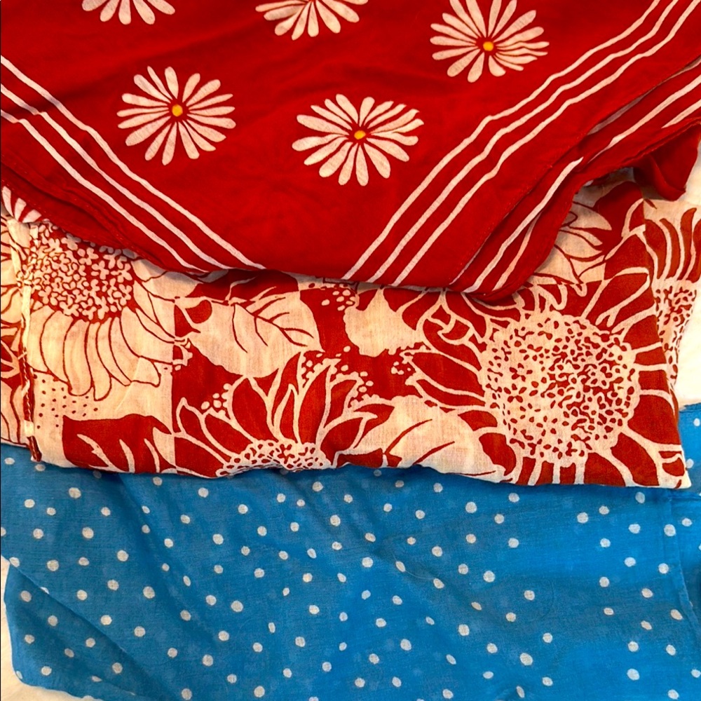 Three Madewell Bandana Scarfs